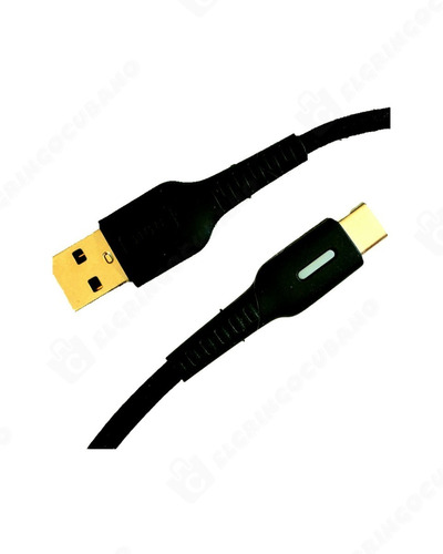 50cm Led Cable Tipo C Para Cargador De Celular 3.1a