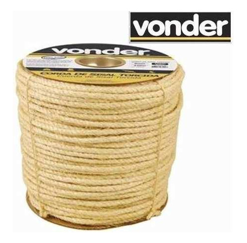 Cuerda Sisal 8mm X 220mts Carretel Vonder H Y T