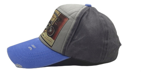 Imagen 2 de 4 de Gorra Vintage Trucker Premiu Motoquera Moda Prelavada Unisex