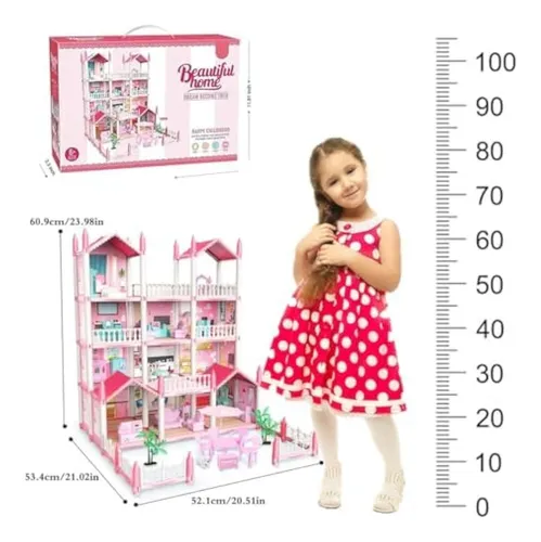 Casa De Muñecas Grande Para Niñas - Casa De