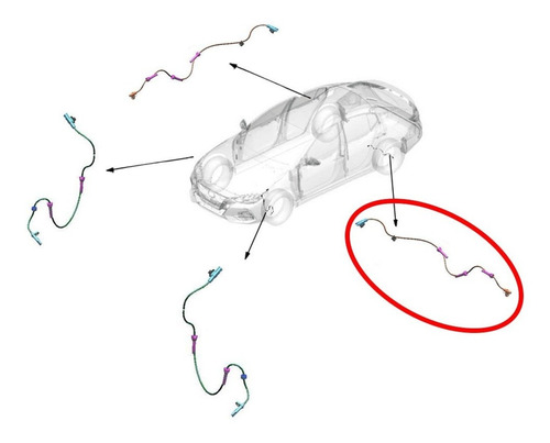 Sensor Abs Trasero Izquierdo Nissan New Sentra B18