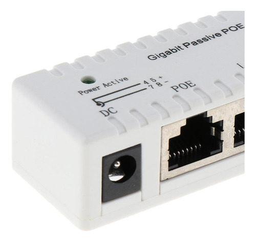 T Injetor Poe Passivo Gigabit Ethernet Led Adaptador Poe