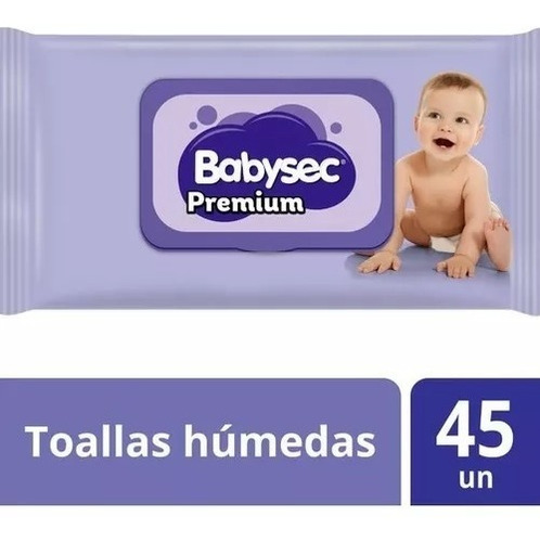 Toallas Húmedas Babysec Premium 6 Bolsas De 45 Unidades C/u