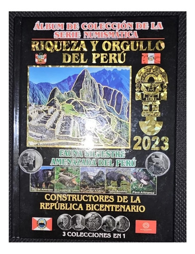 Libro De Colección Con 47 Monedas Nuevas De Las 3 Series.