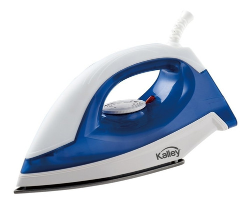 Plancha Seca Kalley K-mps100p Color Blanco/azul 110v