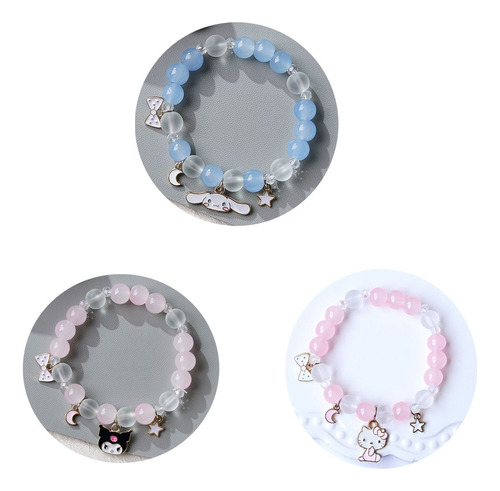 Pulsera Cristal De Sanrio Hello Kitty Kuromi Cinnamoroll