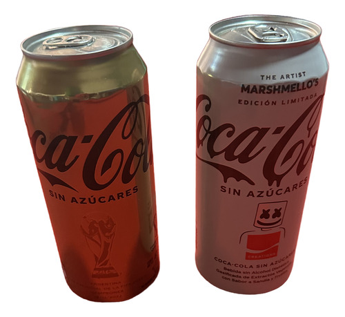 Latas Coca-cola Edición Limitada Marshmello Y Mundial Qatar