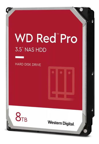 Disco Rigido Western Digital 8tb Wd Red Pro Nas 7200 Rpm Hdd Color Beige