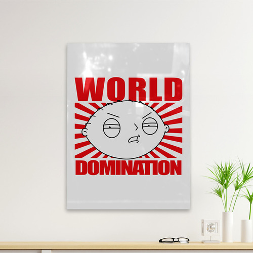 Cuadro Deco World Domination (d0231 Boleto.store)