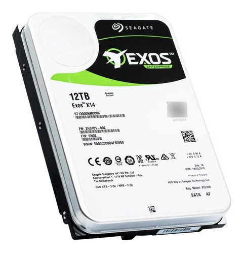 Disco Rigido Seagate 12tb Exos X14 3.5 Sas Interno 7200rpm