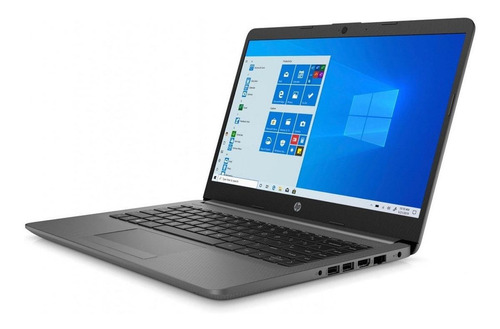 Portátil HP 14-cf2062la gris pizarra 14", Intel Core i3 10110U 4GB de RAM 256GB SSD, Intel UHD Graphics 620 1366x768px Windows 10 Home