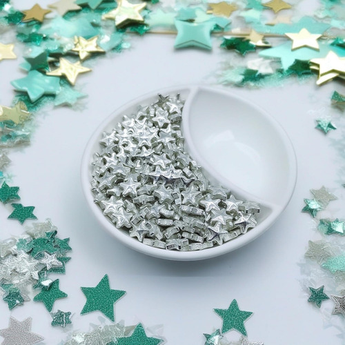Sprinkles Estrella Metalica Plata Cromada 1kg