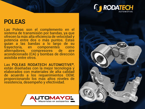 1-polea Guía Accesorios Rodatech Bmw 330i 3.0l 6 Cil 04-05