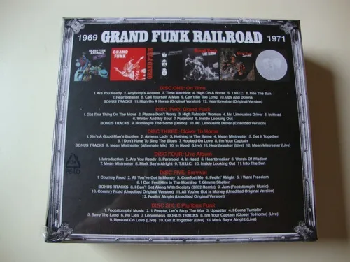 Box 6 Cds - Grand Funk Railroad - Trunk Of Funk 1 - Impor, L