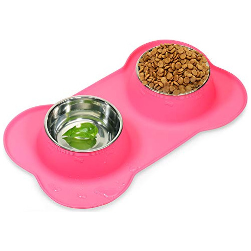 Asfrost Cuencos De Comida Para Perros De Acero Inoxidable Pa