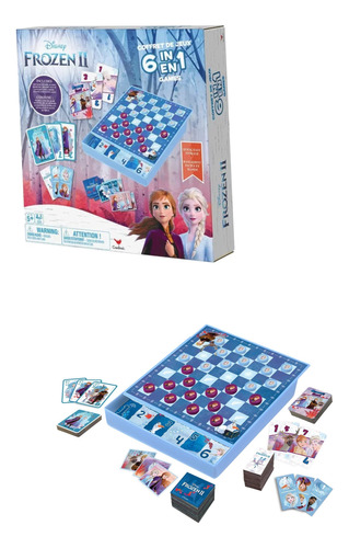 Frozen 2 Juego De Mesa 6 En 1