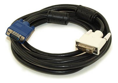 Ft Pie Dvi-a Pin Analog Macho Vga Cable Conversor Doble