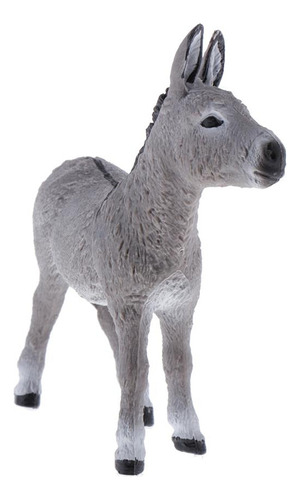 Juguetes De Figuras De Animales Burro Gris