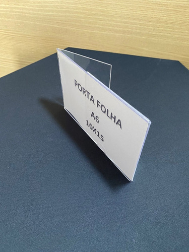 Display Porta Folha A6 De Mesa Vertical/horizontal 10x15mm