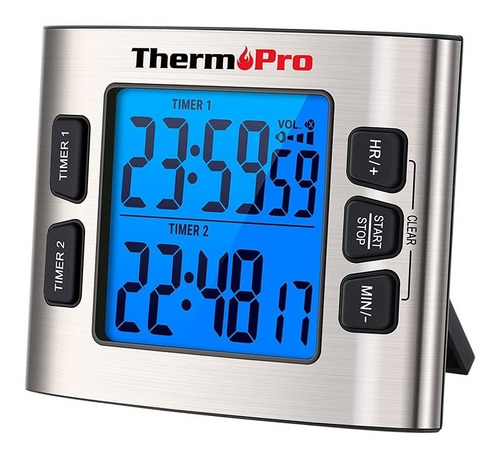 Timer / Temporizador Digital Doble Thermopro Barista Cocina