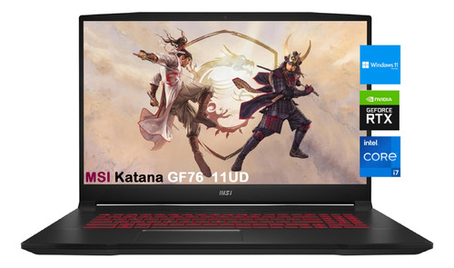 Msi Katana Core I7-11800h 32gb 512gb+1tb 17.3fhd Rtx 3050 4g (Reacondicionado)