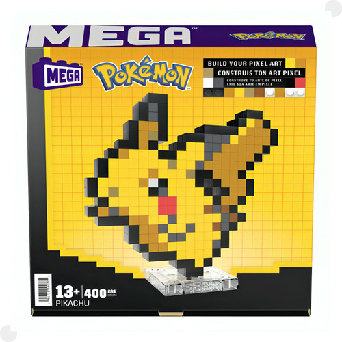 Mega Pokémon Construção Pixel Art Pikachu Hth74 - Mattel