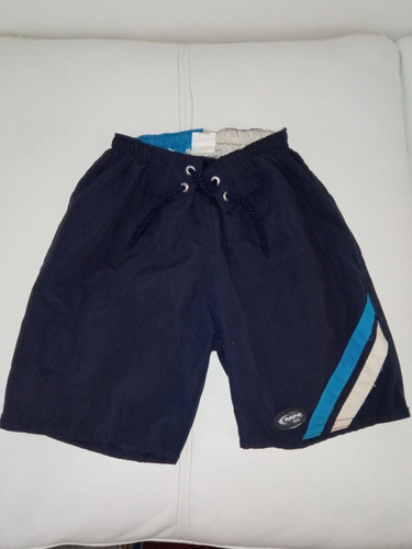 Bermuda Short De Playa Niño Varón Azul Talle 4 Años