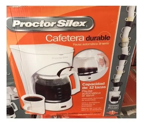 Cafetera con filtro permanente 12 tazas Proctor Silex