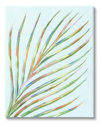 Stupell Industries Vivid Palm Leaf Botanical Canvas Wall Art