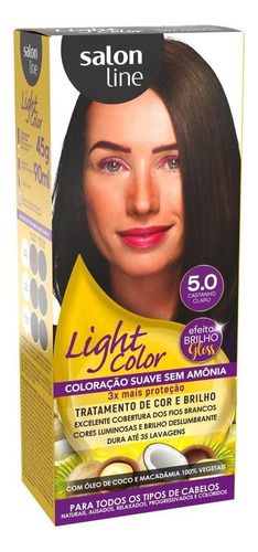 Coloração Light Color Efeito Gloss 5.0 - Salon Line