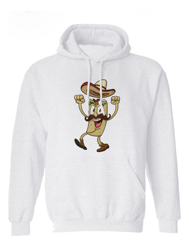 Sudadera Con Capucha Taco Feliz Mexicano 247
