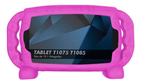 Capa Infantil Tablet Positivo T1075 T1085 10.1 Kids Top Pink
