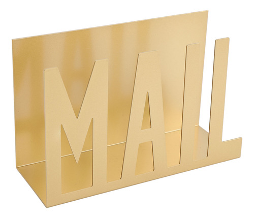Organizador De Correo De Metal, Elegante, Diseño Hueco, Escr