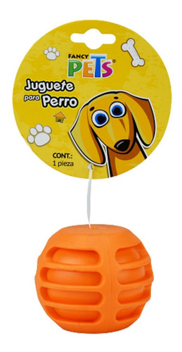 Juguete Pelota Acanalada Caucho Borde Limpiador Fancy Pets