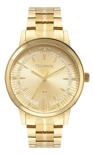 Relógio Technos Dourado Feminino Trend 2036mmq/1x