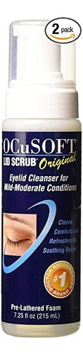 Ocusoft Tapa Scrub Espuma Limpiadora De Párpados, 7,25 Fl Oz