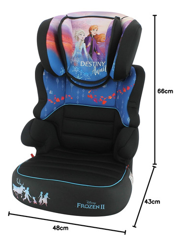 Autoasiento Grupo 2 3 Con Reposacabezas Ajustable Frozen