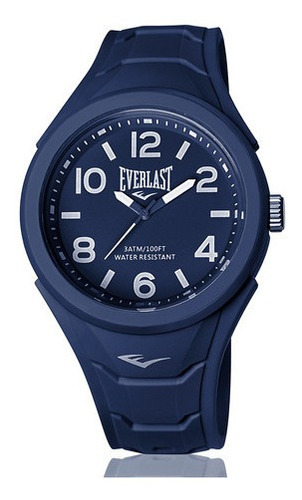 Relógio Pulso Everlast Unissex Esporte Silicone Azul E703
