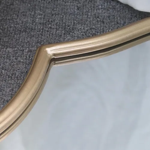 Parisloft Espejo De Pared Ovalado Festoneado, Espejo Moderno