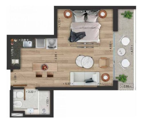 Venta De Monoambiente En Domini Avenida, La Blanqueada
