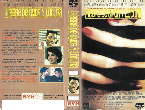 Fiebre De Amor Y Locura Vhs Spike Lee Wesley Snipes A. Quinn