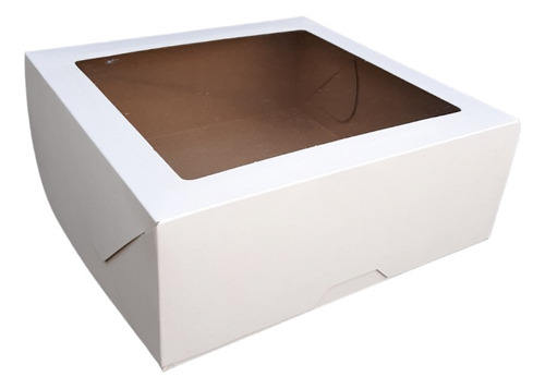 Caja Blanca  Con Visor  21x21x8 Packaging Multi Uso X 5 