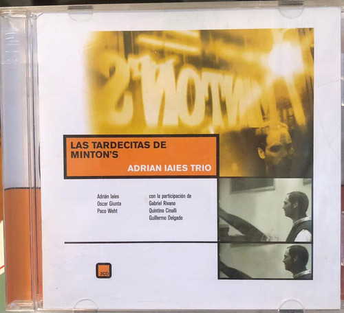 Adrian Iaies Trio - Las Tardecitas De Minton's. 2 X Cd,album