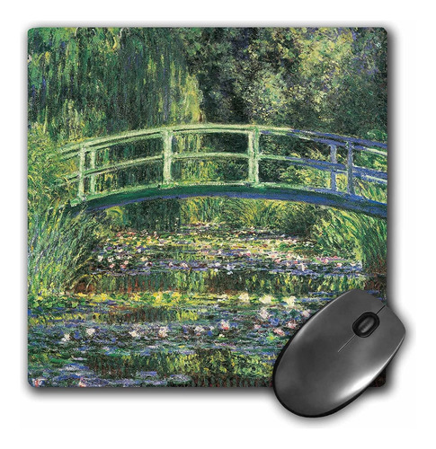 Nenufares En 3d Y Puente Japones De Claude Monet (1899)