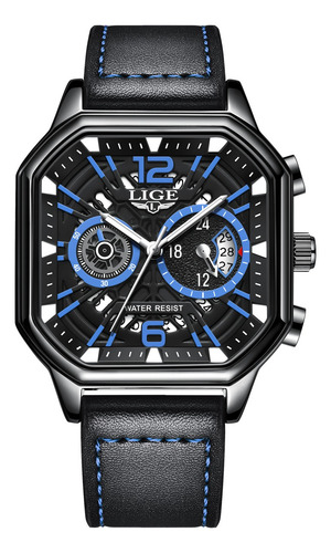 Reloj De Señores Watch Cronógrafo Impermeable Calendario