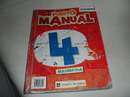 Libro Puerto Manual 4 Matemática, Bonaerense Ed. 2016
