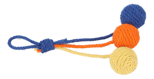 Corda Interativa Mastigável Pendurada Em Bola De Sisal Color
