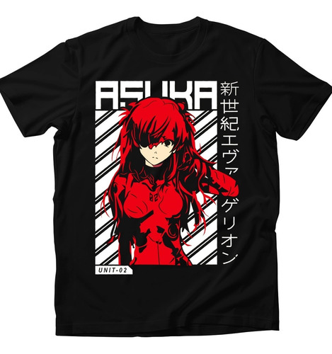 Playera Anime Evangelion Asuka Langley