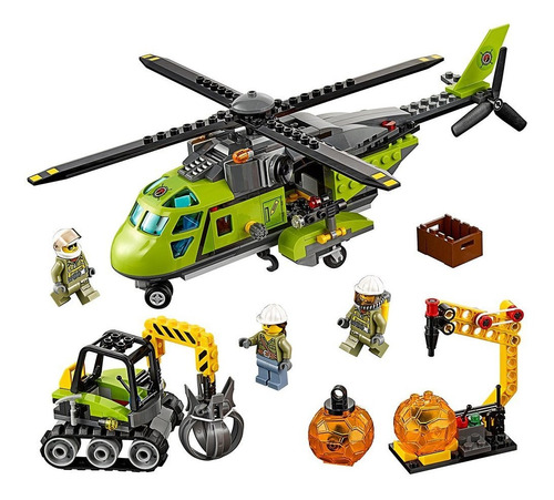 Lego City Volcano Explorers 60123 Volcano Supply Helicopter