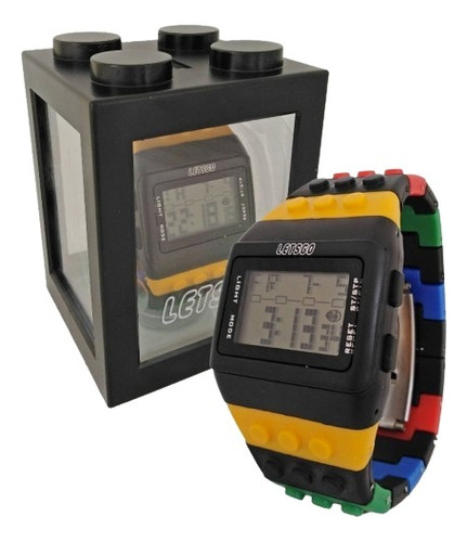 Reloj Lego Con Estuche Alcancia Unisex